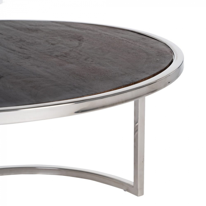 Set mese rotunde mango & inox – design modern glam [6]