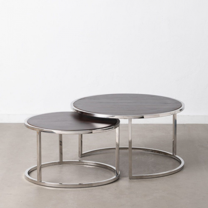 Set mese rotunde mango & inox – design modern glam [1]