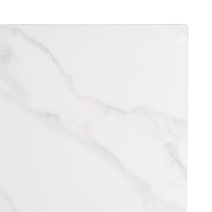 Set mese dining HoReCa piatră sinterizată alb marmură [6]