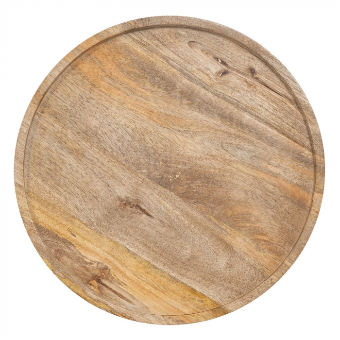 Masute Rotunde Lemn si Metal CreativDeco - Design Modern pentru Living [11]