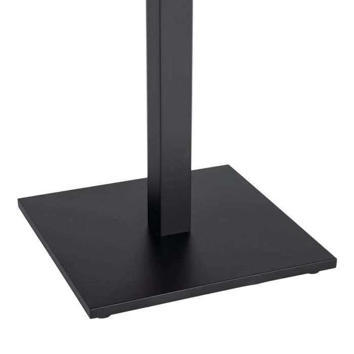 Set 2 mese pătrate bej din piatra sinterizata cu structura metalica neagra 80x80x75 cm [10]