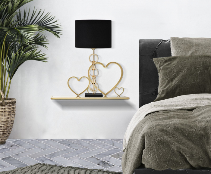 Set 2 Noptiere Suspendate cu Inimi Mobilier Luxos CreativDeco [6]