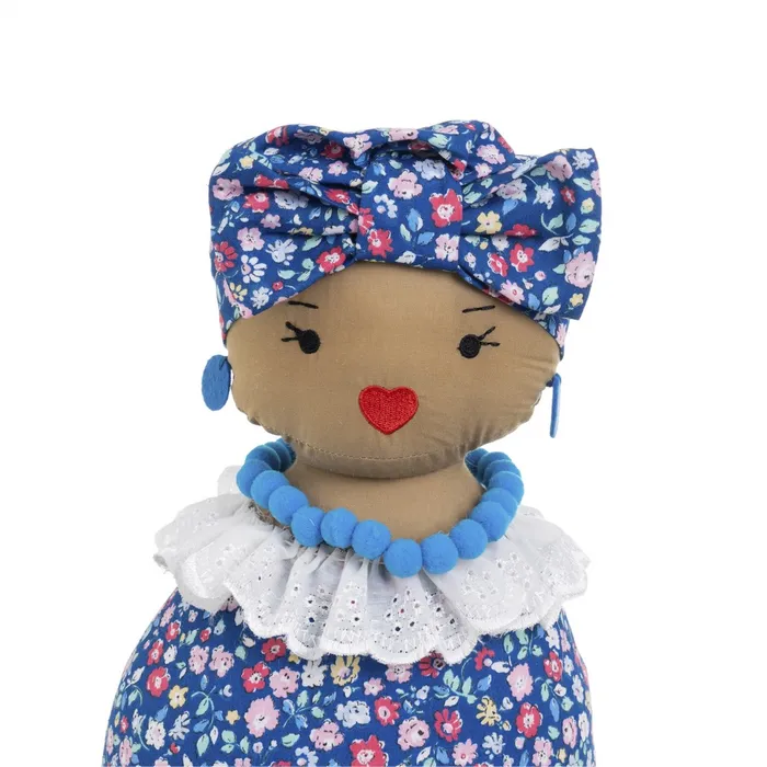 Set 2 opritoare de ușă textile în formă de păpuși colorate [4]