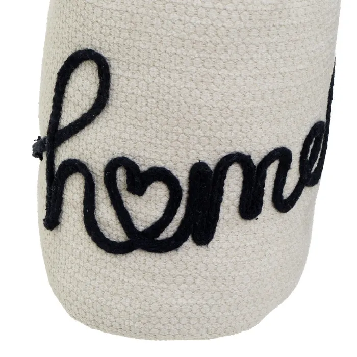 Set 2 opritoare de ușă textile tip sac cu mesaj Home [4]
