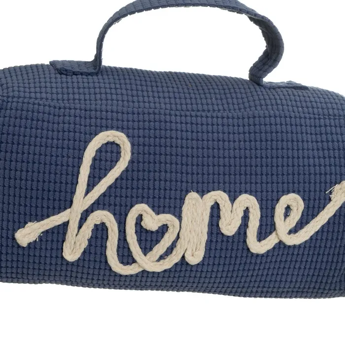 Set 2 opritoare de ușă textile tip săculeț cu mesaj Home [5]