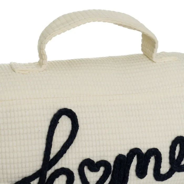 Set 2 opritoare de ușă textile tip săculeț cu mesaj Home [4]