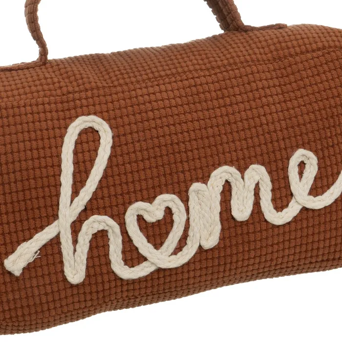 Set 2 opritoare de ușă textile tip săculeț cu mesaj Home [6]