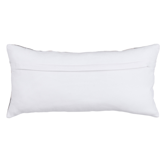 Set 2 perne cu model etnic estompat gri și roz din bumbac și poliester 30x60 cm [2]