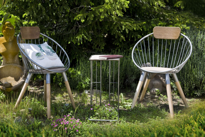 Set 2 perne decorative albe cu cactuși în acuarelă, ghivece geometrice și bordură fină verde-gri [9]