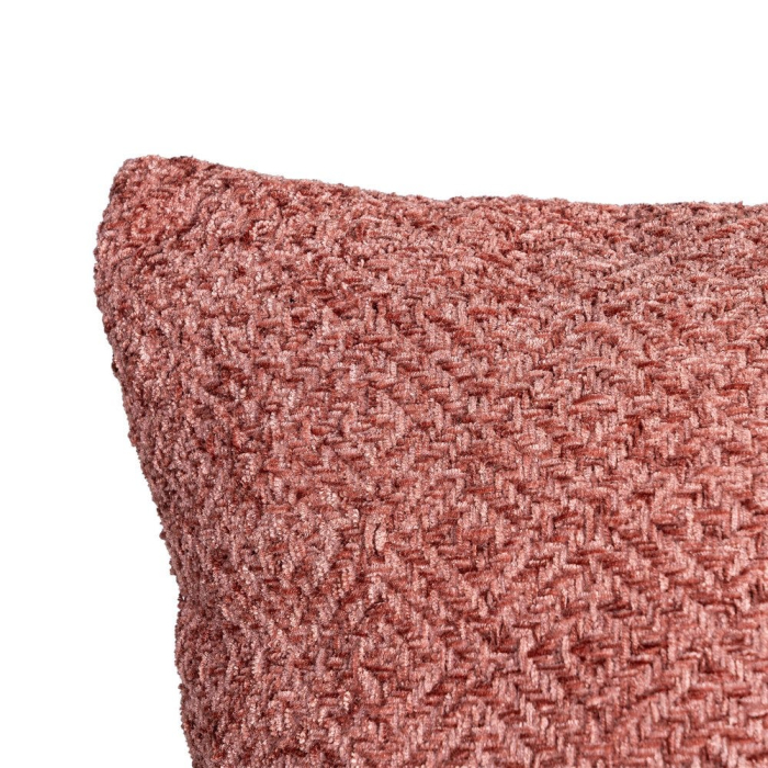 Set 2 perne decorative culoare caramiziu din poliester 45x45 [3]