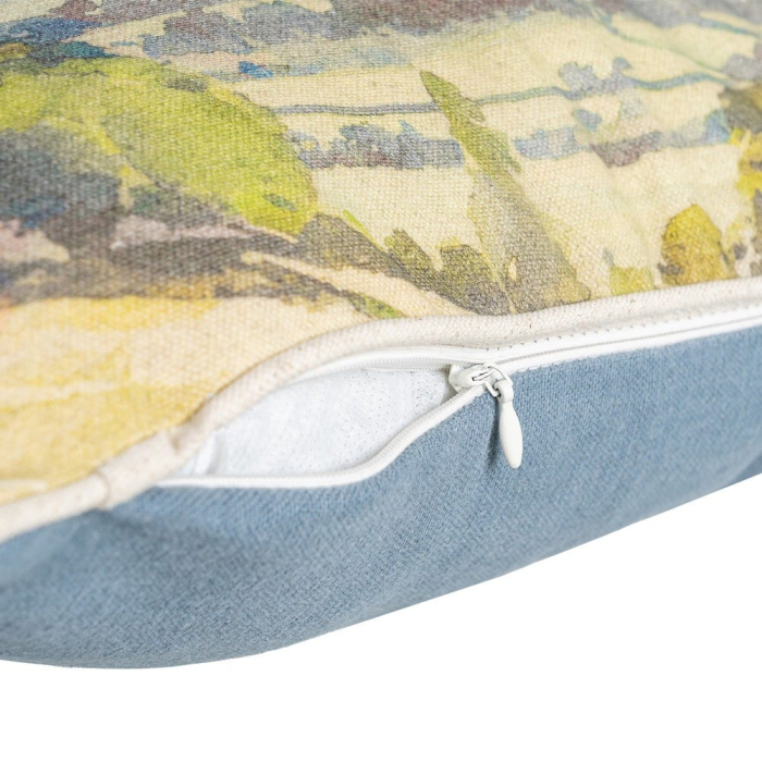 Set 2 perne decorative dreptunghiulare multicolore cu imprimeu peisaj, bumbac si in 45 x 30 cm [4]