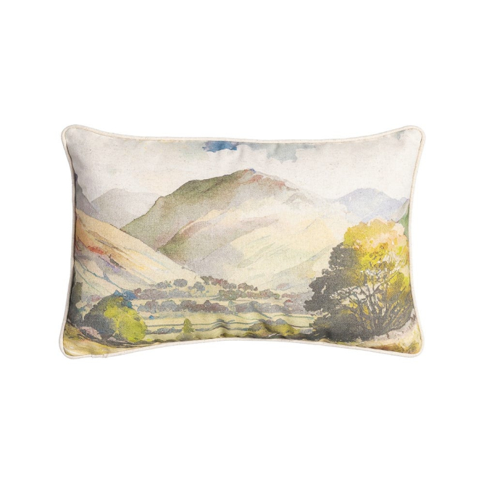 Set 2 perne decorative dreptunghiulare multicolore cu imprimeu peisaj, bumbac si in 45 x 30 cm [1]