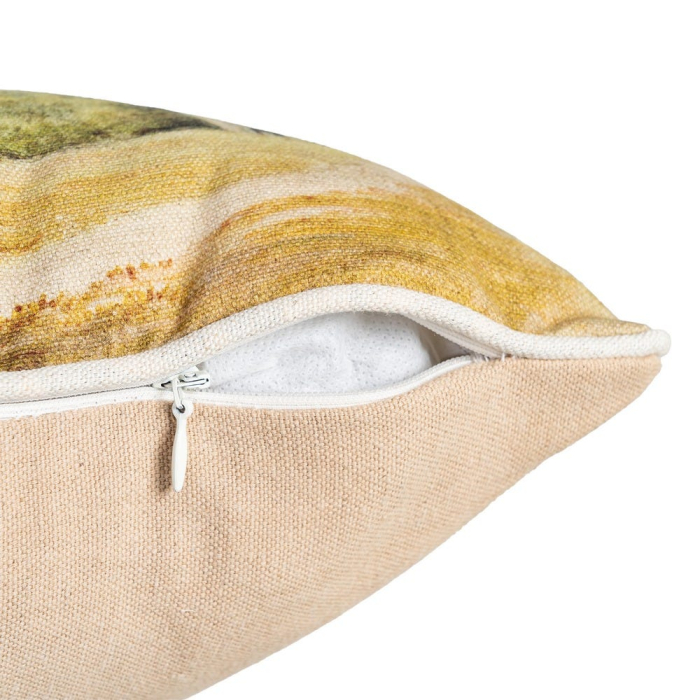 Set 2 perne decorative dreptunghiulare multicolore, bumbac si in, imprimeu peisaj 45 x 30 cm [4]