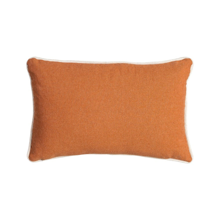 Set 2 perne decorative dreptunghiulare multicolore, bumbac si in, peisaj cu casa 45 x 30 cm [2]