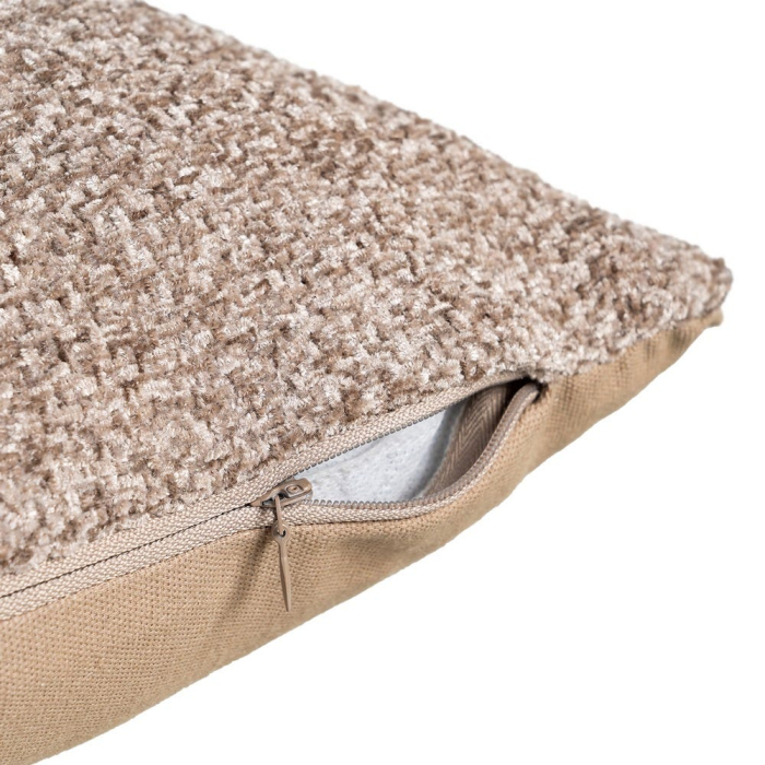 Set 2 perne decorative maro din poliester 45x45 [4]