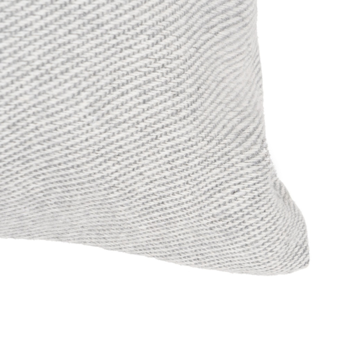 Set 2 perne gri perlat cu textură striată din bumbac și poliester 70x50 cm [5]