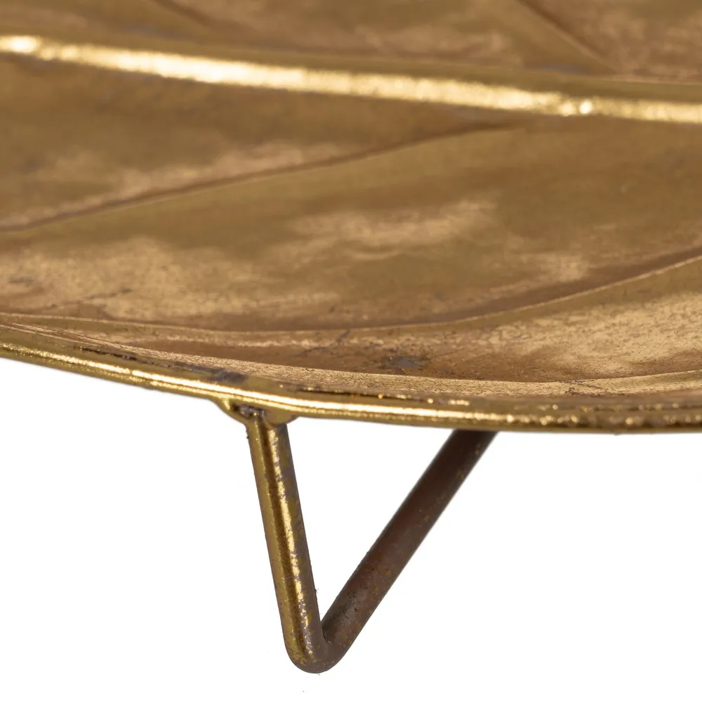 Set Platouri Aurii Frunze | Decoratiuni Interioare Naturale [9]