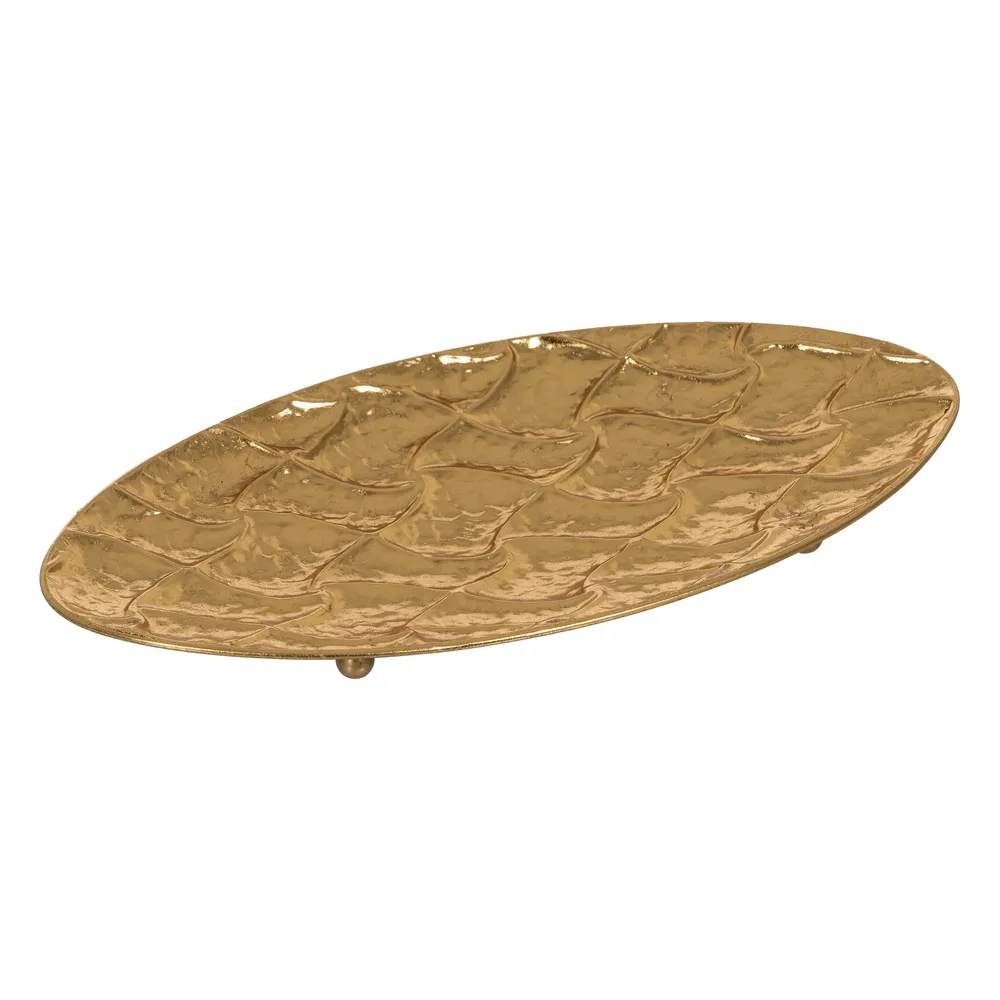 Platouri Ovale Aurii | Accesorii Decorative Versatile [2]