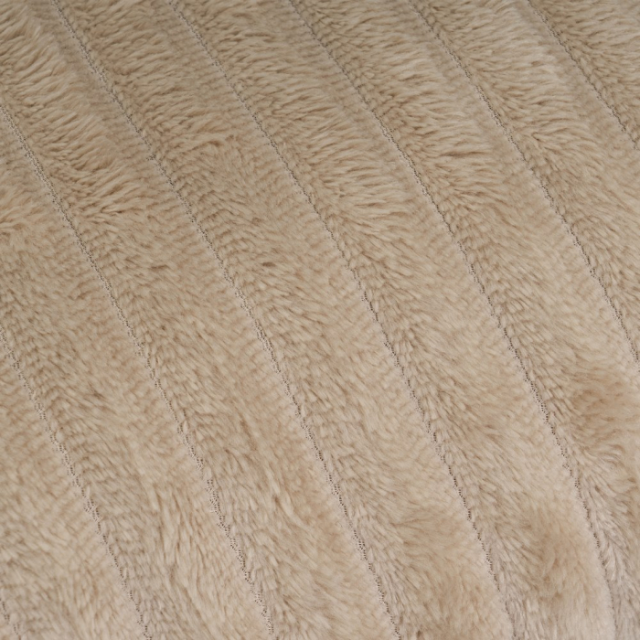 Set 2 pleduri din flanel maro-taupe cu franjuri [4]