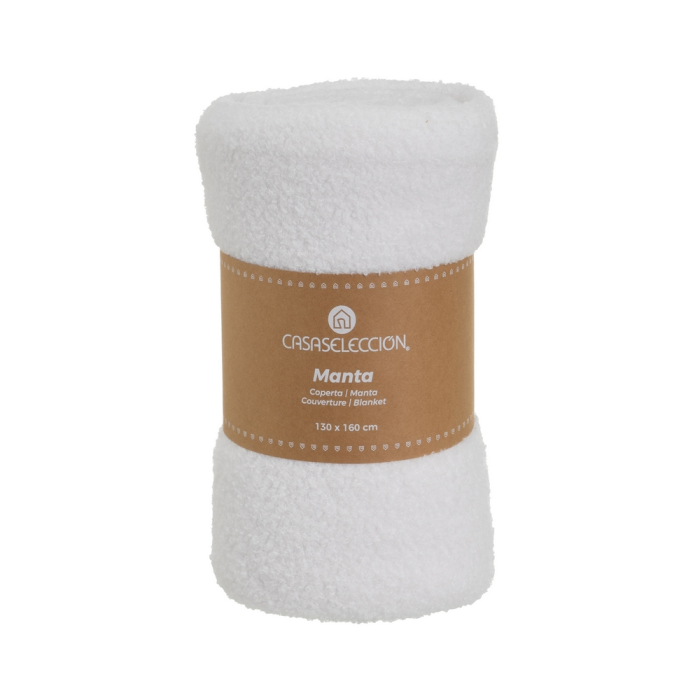 Set 2 pleduri sherpa alb cu textura boucle [5]
