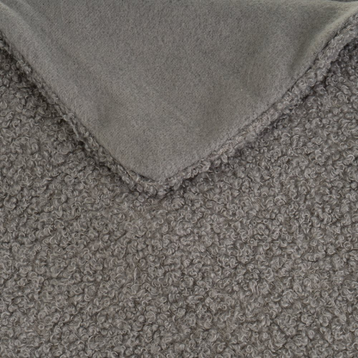 Set 2 pleduri sherpa gri cu textura boucle [2]