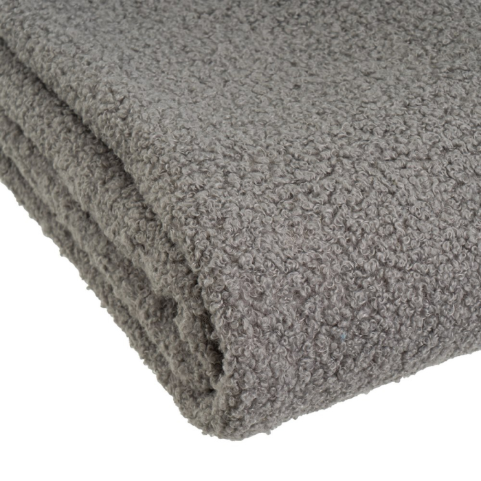 Set 2 pleduri sherpa gri cu textura boucle [3]