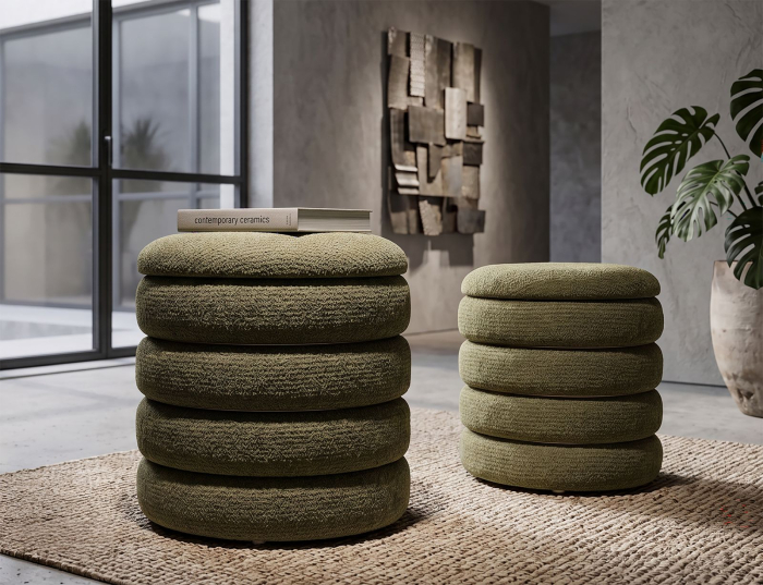 Set 2 pufuri container stil nordic verde [8]