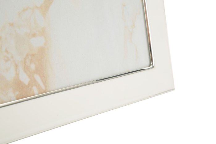 Set 2 rame foto alb și argintiu din metal cu ramă lată 20x25 [4]