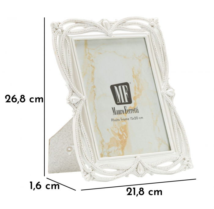 Rame foto albe din rășină cu design ornamental – imagine principală – Ribbon [6]