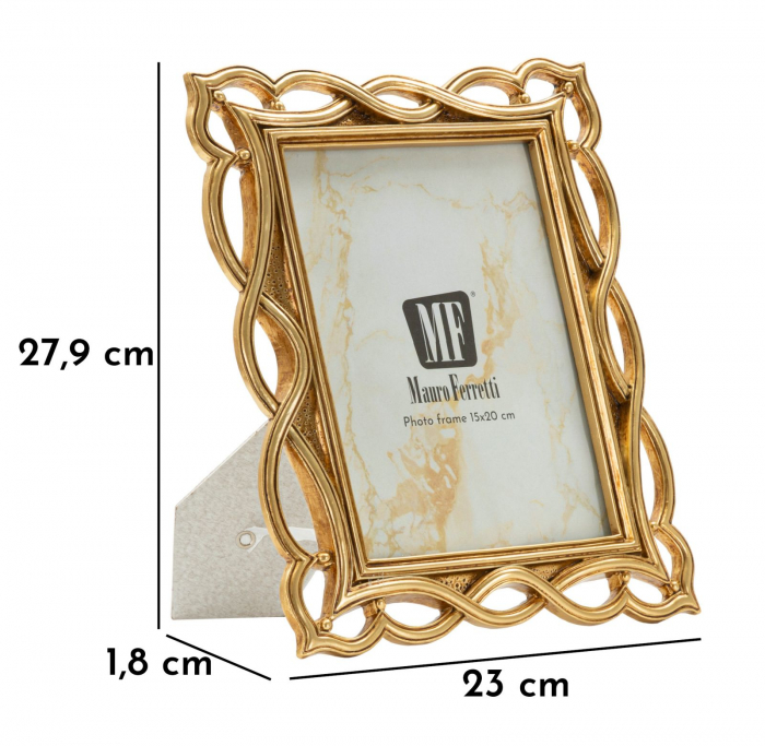 Rame foto aurii din rășină cu design ondulat – imagine principală – Wave [6]