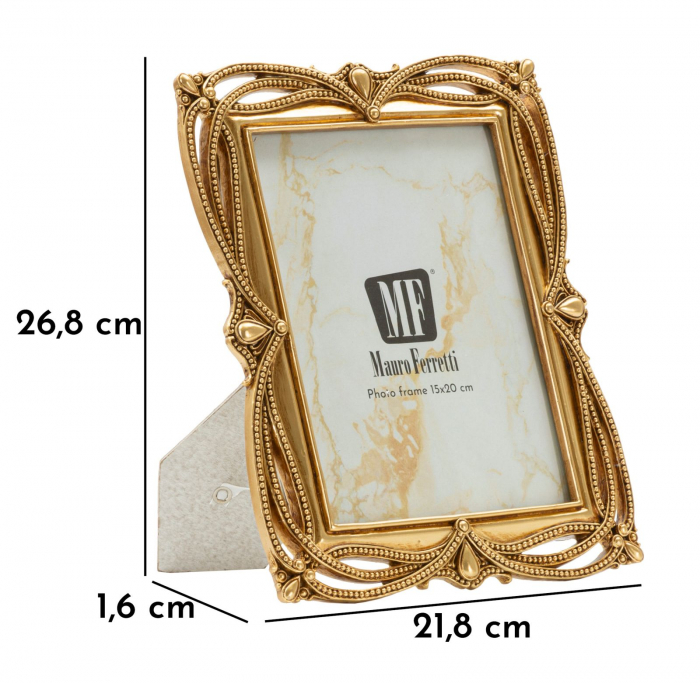 Rame foto aurii din rășină cu design ornamental – imagine principală – Line [6]