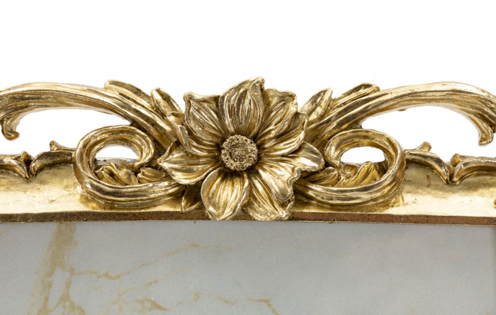 Rame foto aurii rășină sculptural set de 2 – imagine principală – design floral [3]
