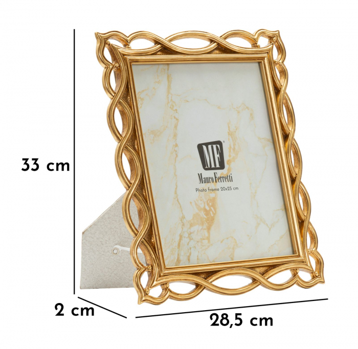 Rame foto aurii din rășină cu margini ondulate – imagine principală – Wave [6]