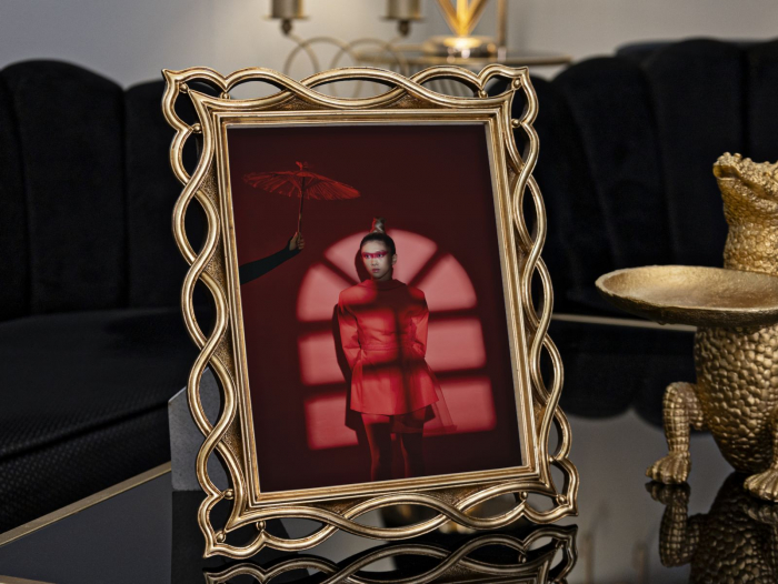 Rame foto aurii din rășină cu margini ondulate – imagine principală – Wave [2]