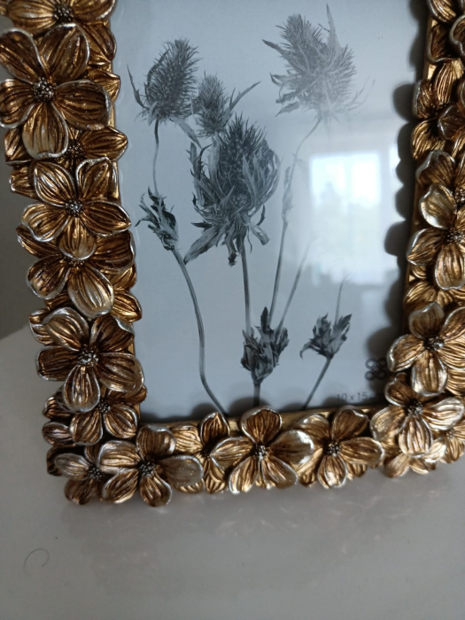 Set 2 Rame Foto Aurii Flowers, Rasina - CreativDeco.ro [4]
