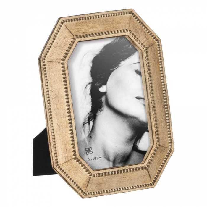Set rame foto octogonale aurii bej vintage 10x15 [1]