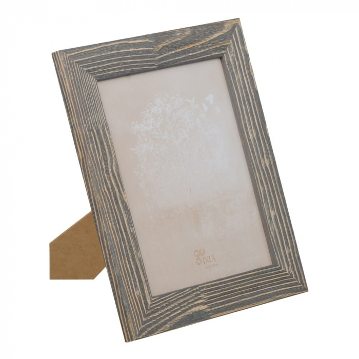 Set 2 rame foto gri rustic lemn pin 26.5x32cm pentru fotografii 20x25cm [1]
