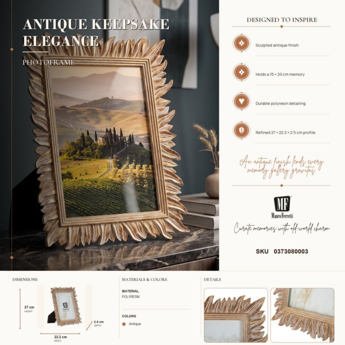 Set 2 rame foto mici stil boho cu pene [6]