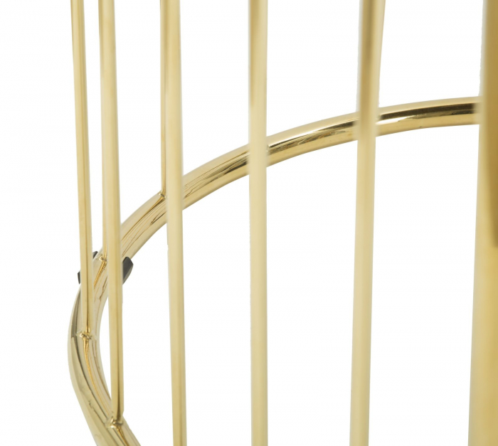 Set Scaune Cage Albastru Auriu [8]