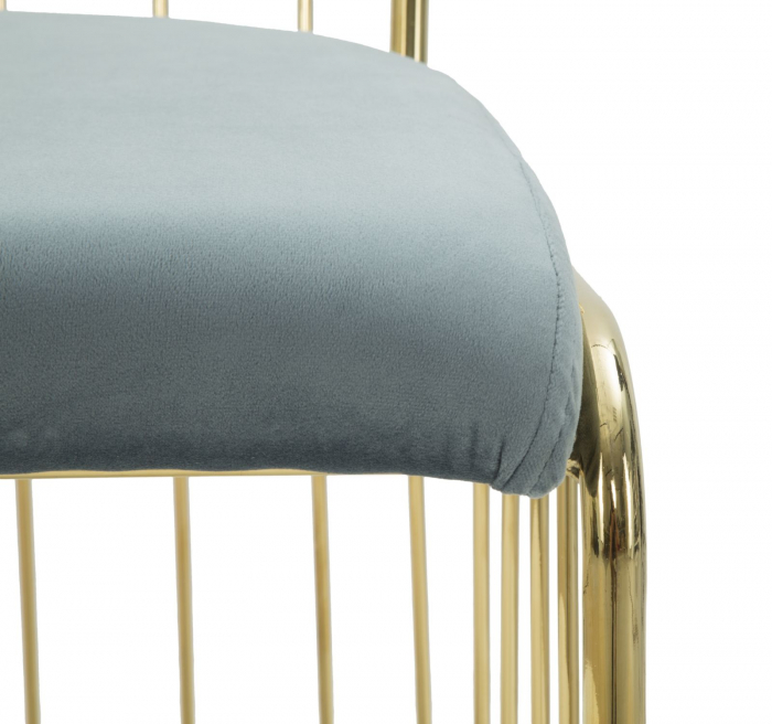 Set Scaune Cage Albastru Auriu [5]