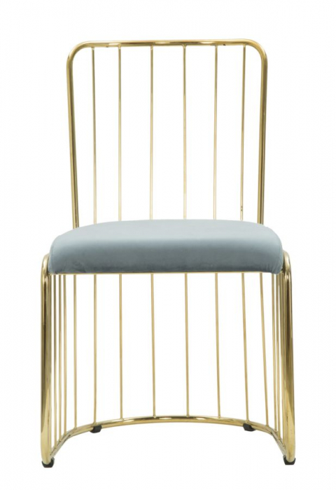 Set Scaune Cage Albastru Auriu [2]