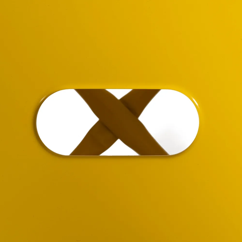 Set 2 scaune bar industriale galbene din metal Dallas [6]