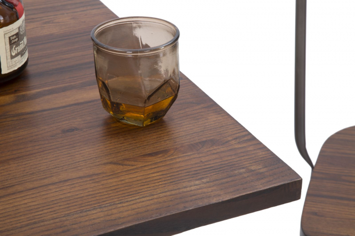 Set 2 Scaune Bar Industriale Lemn si Metal CreativDeco [11]