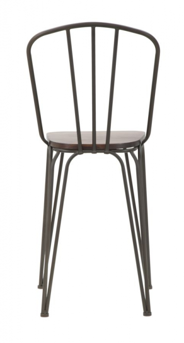 Set 2 Scaune Bar Industriale Lemn si Metal CreativDeco [4]