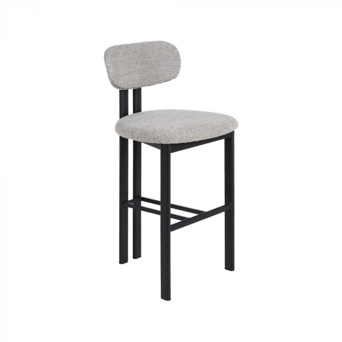 Set 2 scaune bar gri cu structură metalică – CreativDeco [2]