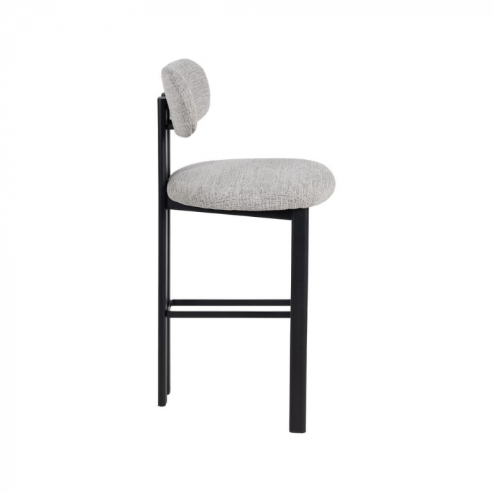 Set 2 scaune bar gri cu structură metalică – CreativDeco [3]