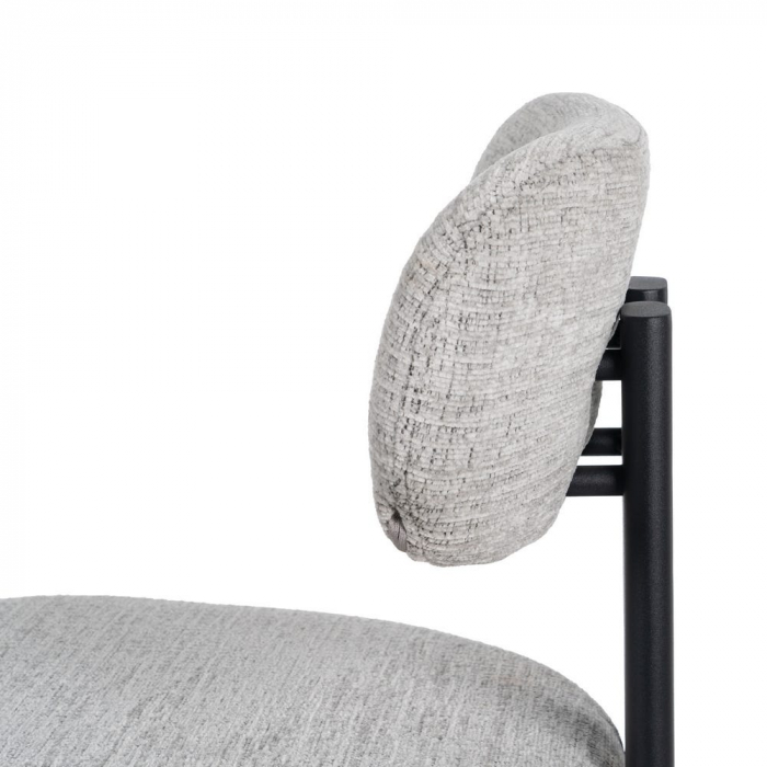 Set 2 scaune bar gri cu structură metalică – CreativDeco [6]