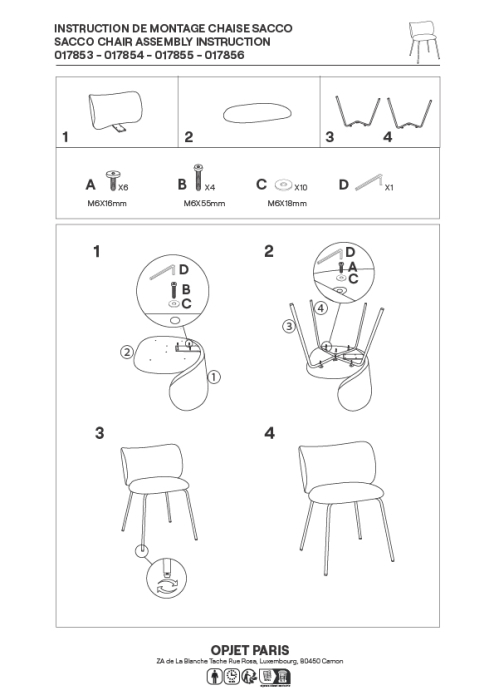Set scaune Sacco design modern|Scaune dining elegante [3]