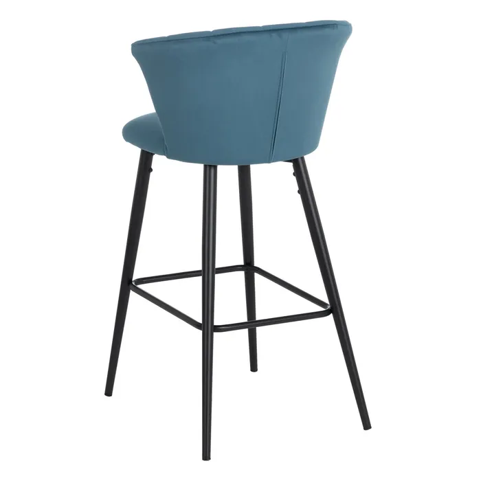 Set de scaune de bar albastre elegante|Seturi scaune bar catifea [4]
