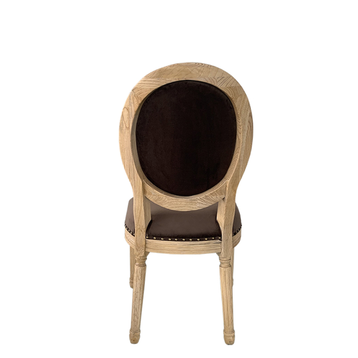 Set 2 scaune de dining din catifea maro [5]